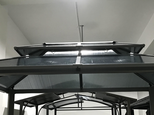 Двойная вершина поликарбонатная доска беседка 2.35X1.7X2.45M для наружного перголы моста