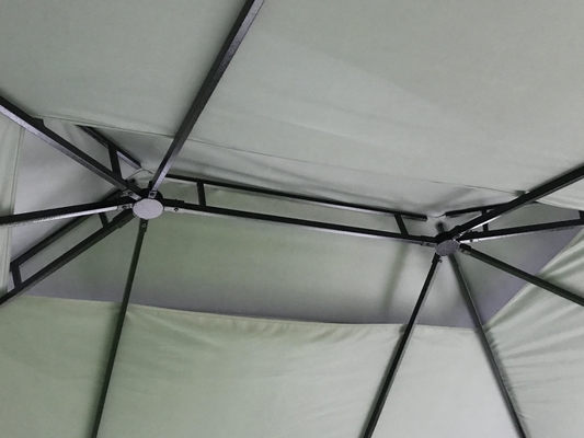 3X4X2.75M ПВХ и алюминий мягкая крыша беседка солнцезащитный приют для сада с двойной крышкой