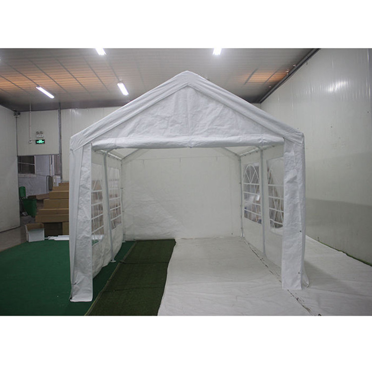 Водостойкий и ультрафиолетоустойчивый верхний покров PE Carport 3X4M для вечеринки в белом