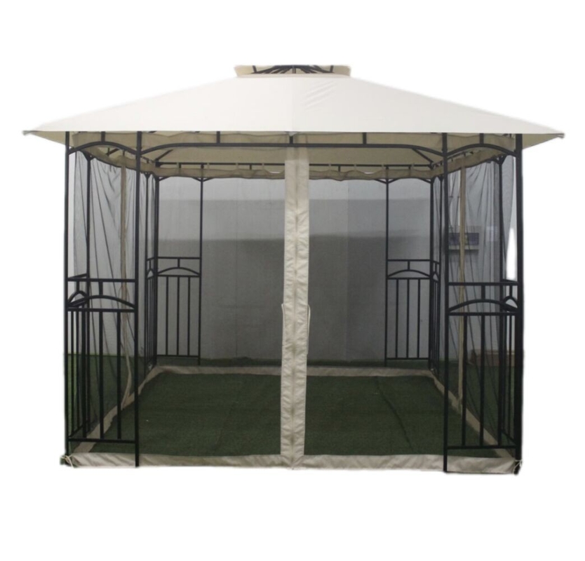 3x3x2.7M Стальная наружная двухуровневая беседка для двора